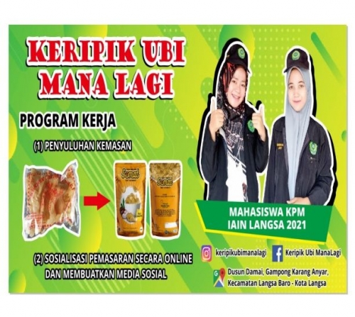 Potensi UMKM salah satunya Keripik Ubi asli Karang Anyar yang sudah dikenal di banyak daerah